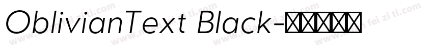 OblivianText Black字体转换